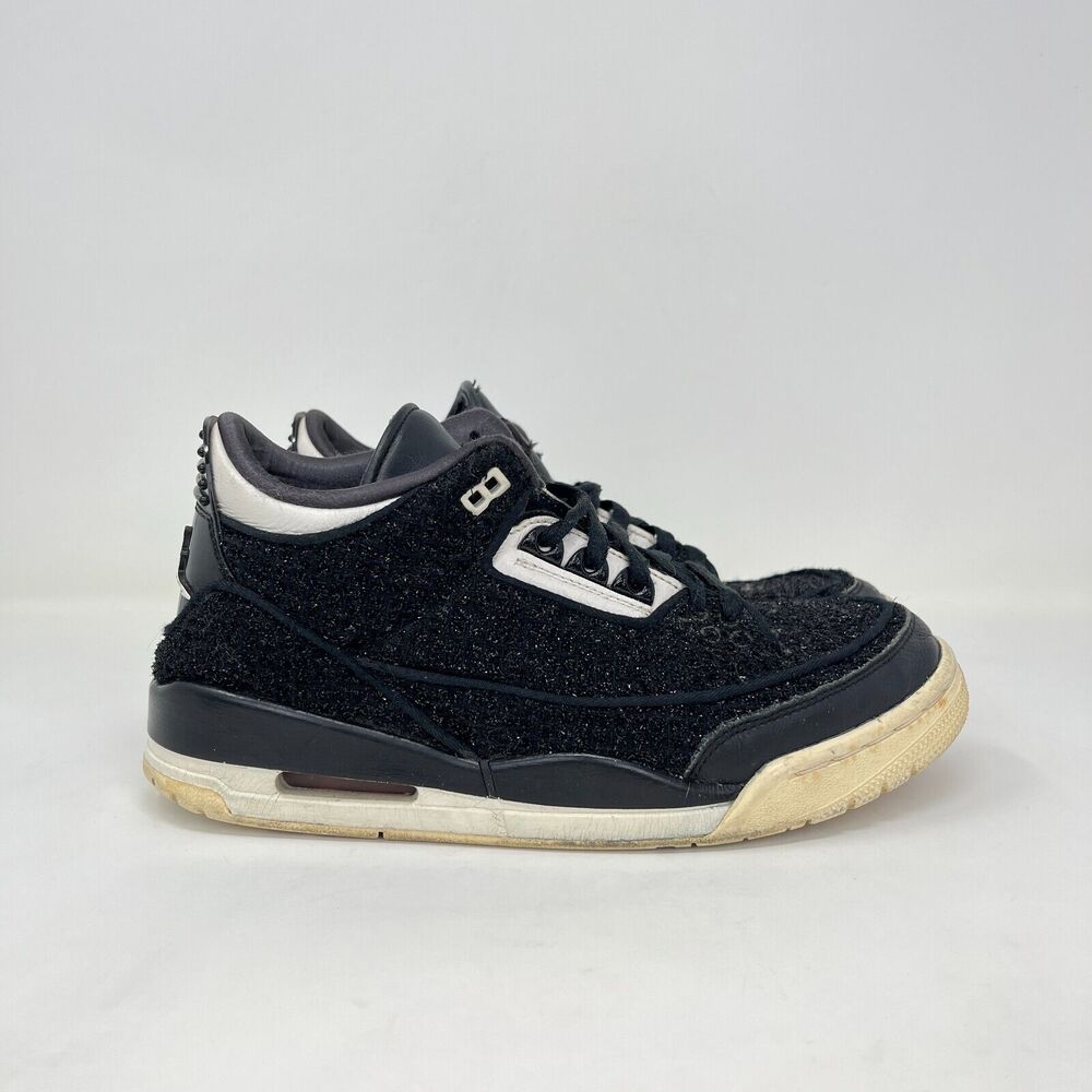 Nike Air Jordan 3 Retro x Anna Wintour Vogue Black Glitter Shoes Women's Size 9